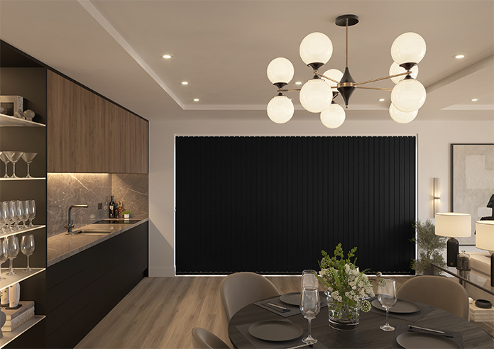 Shimmer (Blackout), Jet - Vertical Blind - Image 9